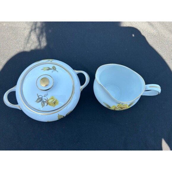 Vintage Harmony House FLAIR Sugar Bowl & Creamer Set  Mid-Century Modern -Japan - Picture 2 of 8